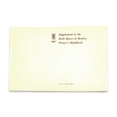 HANDBOOK SUPPLEMENT