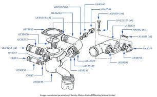 Coolant Temperature Transmitter, chassis numbers 50769-50757 & 01557-05036 (Corniche, cars without EGR)