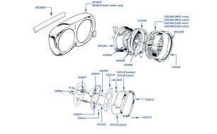 Headlight & Front Indicator Seals (4-door Cars)