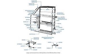 Front Door Dropglass, Frame & Fittings