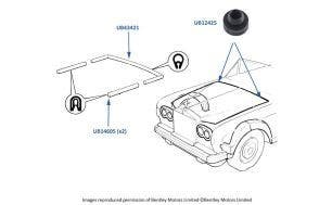 Hood/Bonnet Seals & Rubber Bonnet/Hood Stops (4-door Cars)