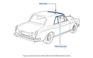 Corniche Convertible Hood Seals
