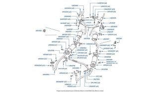Pipes, Silencers & Fittings, Corniche (chassis numbers 50001-50757 & 01517-05036, Japan)