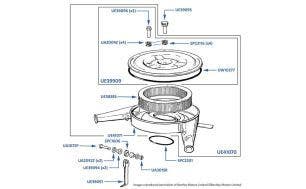 Air Intake chassis numbers 30000-41648 (Corniche, Solex Carburetor)