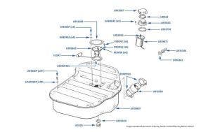Fuel Tank, 2-Door Cars chassis numbers 30007-41648 (Japan & Australia only)