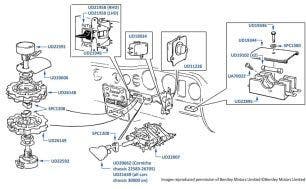 Air conditioning switches, controls & fuses, chassis numbers 30000-50757 & 01557-05036