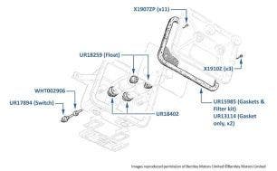 Brake Fluid Level Switch (Square Reservoir)