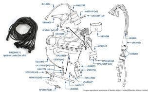 Ignition Leads chassis numbers 05037-13342 (Corniche & Continental, cars for Australia)