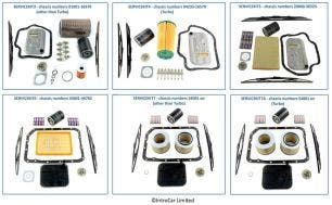 Service Kits (Model Years 1980-1999, 4-door cars)