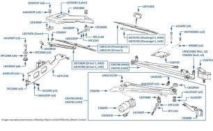 Windscreen Wipers, Mulsanne SL, chassis numbers 31223-44582 (Type 2) 