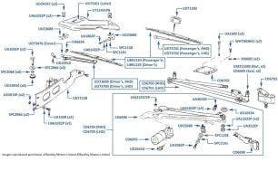 Windscreen Wipers, Silver Dawn, chassis numbers 54856-66305