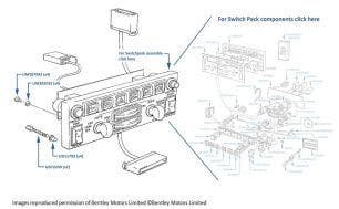 Air Conditioning Switches, Brooklands, chassis numbers 54007-55755