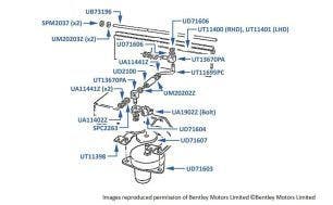 Actuator, Mode Flap, 4-door cars (other than Touring Limousine), chassis numbers 57685-66901
