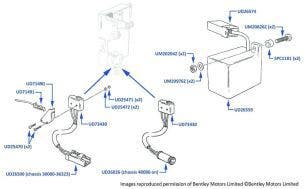 Door Courtesy Light Switches & ECU, chassis numbers 30000-66587 & 01001-02079