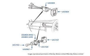 Glove Compartment Switches, chassis numbers 12001-16970
