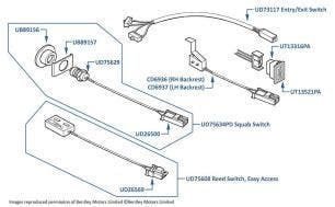 Lumbar Support & Entry/Exit Switches, Azure & Continental SC