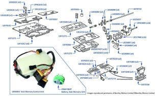 Seat Adjustment Switches & Memory Unit, Azure & Continental SC, chassis numbers 61501-65104 & 01001-01238