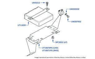 Speed Control Module, 4-door cars (other than Touring Limousine), chassis numbers 57001-66901