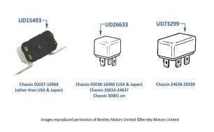 Brake Light & Speed Control Relays (2-door cars)