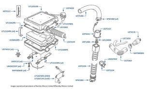 Engine Management Control Unit & Knock Sensors, Continental R, chassis numbers 01864-01876