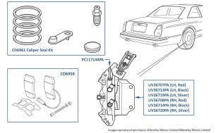 Calipers (Rear), Continental R Final Series