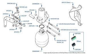 Brake Accumulators, Silver Spirit, Spur, Mulsanne & Eight, chassis numbers 20003-24496