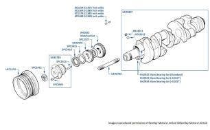 Crankshaft & Main Bearings, Continental R, chassis numbers 42001-42728