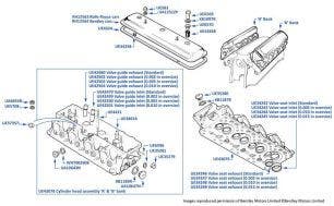 Cylinder Heads, Corniche & Continental, chassis numbers 05112-06661 (Other than USA, Japan & Australia)