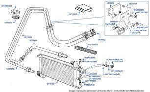 Oil Cooler & Hoses, Brooklands, chassis numbers 46464-55755