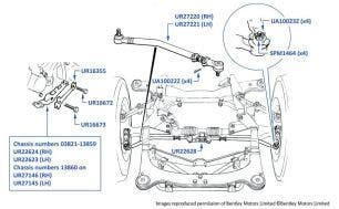 Track Rod, all cars from chassis number 03821-66750 & 01001-02079 (Late Type)