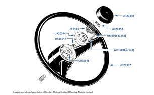 Steering Wheel, Silver Spirit, chassis numbers 01001-27998