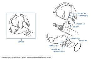 Steering Column Cowling, Silver Spirit, Silver Spur & Mulsanne S, chassis numbers 31001-36322