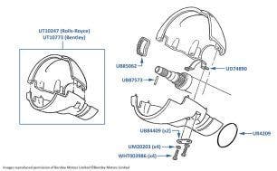 Steering Column Cowling, Silver Spirit & Silver Spur, chassis numbers 57001-66587