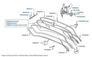 Windscreen, Corniche & Continental, chassis numbers 40501-50170