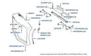 Grille Seals, Continental R, Continental T, Continental SC & Azure