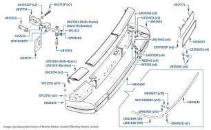 Front Bumper, Mulsanne Turbo, chassis numbers 07572-10099 (other than USA, Canada, Japan & Middle East)