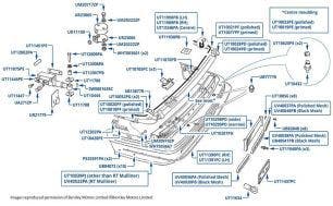 Front Bumper, Turbo R & Turbo RT, chassis numbers 66006-66750 (USA)