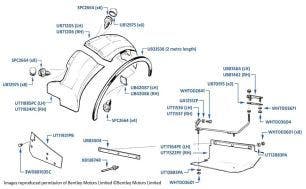 Undersheets, Front Wing/Fender, Silver Dawn