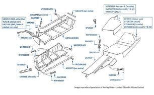 Undersheets, Under Body, Turbo R, Turbo RL & Turbo RT, chassis numbers 54002-66750