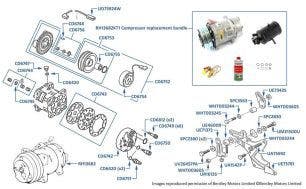 Air Conditioning Compressor, Silver Spirit, Silver Spur & Bentley Eight, chassis numbers 35436-46781