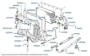 Evaporator & Expansion Valve, Silver Spirit & Mulsanne S, chassis numbers 24515-27798