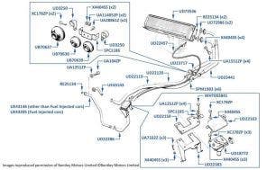 Heater System, Corniche & Continental, chassis numbers 08905-16968