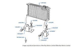 Air Conditioning Condensor, Corniche & Continental, chassis numbers 30001-30613