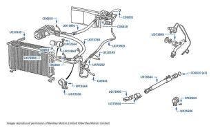 Air Conditioning Hoses & Pipes, Bentley Eight, chassis numbers 35991-44173