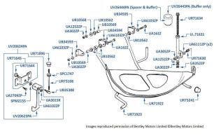 Spare Wheel Carrier, Corniche, chassis numbers 68001-68621 & 02000-02079 