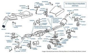 Exhaust Pipes & Silencers, catalyst, Bentley Eight, chassis numbers 33343-36282