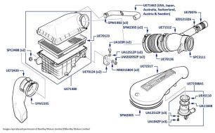 Air Intake, Turbo R, chassis numbers 24567-27793