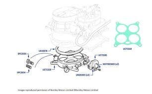 Throttle Body, Continental R, chassis numbers 42001-42728