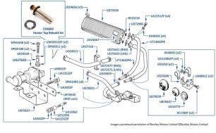 Heater System, Brooklands, chassis numbers 46004-46701