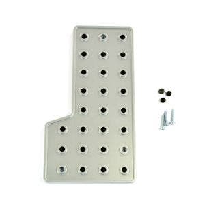 FOOTREST TRIM, DRILLED ALUMINIUM (LEFT HAND DRIVE)